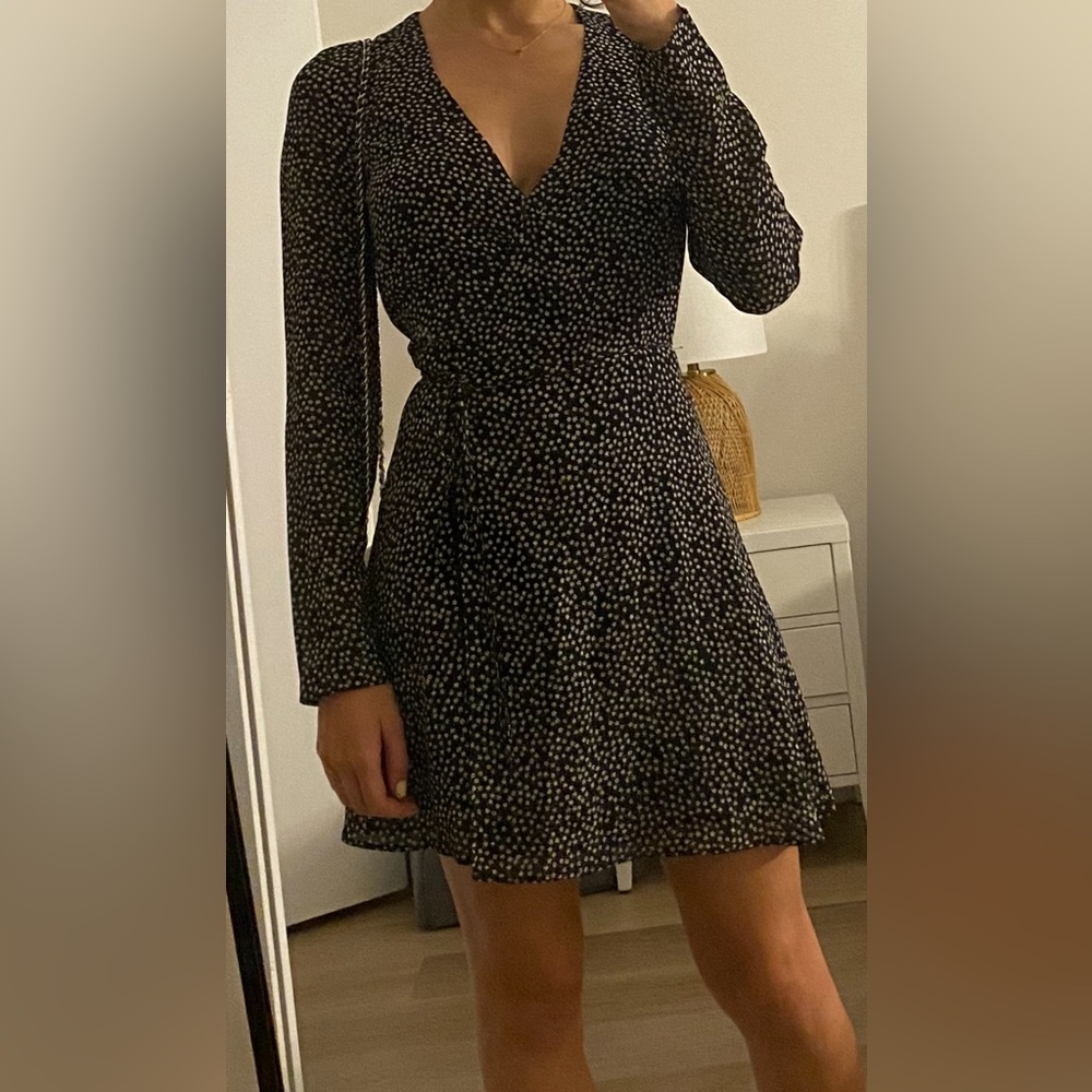 Reformation Floral Wrap Dress